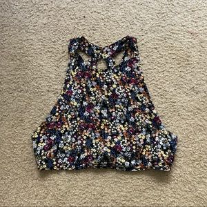 2 for $15 / Mixed floral backless crop top